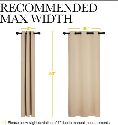 NICETOWN Room Darkening Draperies Window Curtain Panels, Thermal Insulated - Image 7
