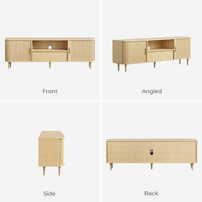 IRONCK Modern Fluted TV Stand for TVs Up to 80 inches, TV Console - Image 9