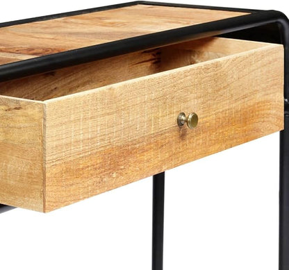 Solid Mango Wood Console Table for Living Room, Entry - Image 7