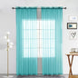 SpaceDresser Sheer Voile Window Treatment. Rod Pocket Curtain Panels by SpaceDresser