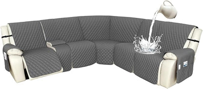 Arfntevss Recliner Sectional Couch Covers 1OO% Waterproof L Shape Sofa Cover by Arfntevss