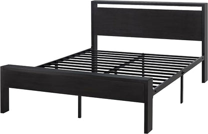 SHA CERLIN 14 Inch Queen Size Metal Platform Bed Frame - Image 8