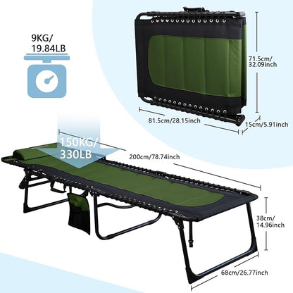 Oversized Padded Outdoor Folding Lounge Chair - Image 3