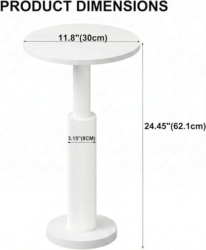 LAATOOREE Small Round Side Tables Set of 2, Drink Tables, Accent Coffee Tables - Image 3