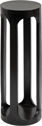 Kate and Laurel Dahl Modern Wooden Round Drink Table; 8 x 23; Black; by KateandLaurel