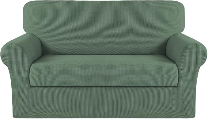 Turquoize Stretch Sofa Slipcover 2 Pieces Sofa Cover Couch Cover by Turquoize