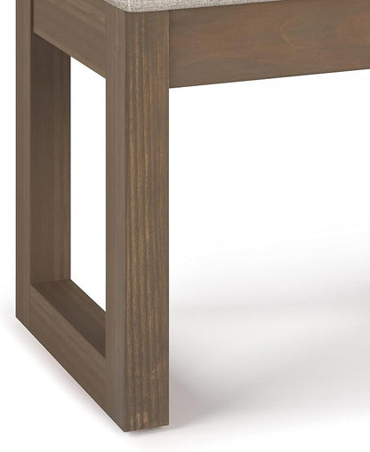 SIMPLIHOME Milltown Small Ottoman Bench - Image 7