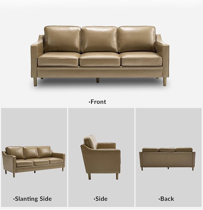 Kingfun Living Room Furniture Sets, 3 Seater Couch and 2 Armchair, Mid Century - Image 8