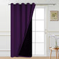 Yakamok Purple 100% Blackout Patio Door Curtain Panels W70 x L84, 1 Panel | by Yakamok