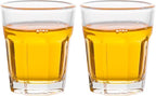 Shot Glasses Set 50ML/1.5oz.Small Espresso and LiquorGlasses for Whiskey TequilaVodka, Thick Glass Cups forPotter Style Cocktails Bar Party（2 Piece ）