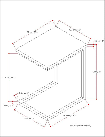 SIMPLIHOME Skyler C-Side Table - Image 3