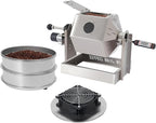 3.8L/3.45QT Coffee Roaster, Stainless Steel Coffee Bean Roaster with Cooler, 6 & 40 Mesh Sieves, Speed Controller, Thermometer, Drum Type Nuts Baker for Home and Commercial Use