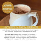 DelighTeas Organic Masala Chai Powder | Caffeine free, Unsweetened, Vegan, Keto | Ayurvedic Digestive Support blend for Chai Spice Tea | 100 Servings, 4oz