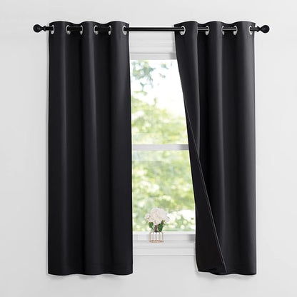 NICETOWN Complete 100% Blackout Curtain Set, Double Panels, Thermal Insulated & - Image 2