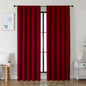 Simplebrand Ava Red Blackout Curtains by Simplebrand