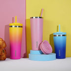 BJPKPK 30oz Tumbler With lid And Straw Stainless Steel Travel Coffee Mug Insulated Tumblers Cups,Laguna