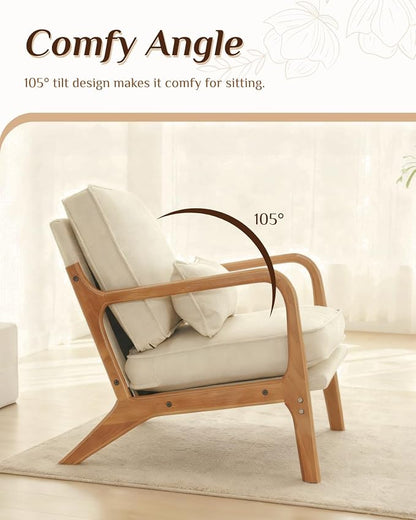 Karl home Accent Chair Mid-Century Modern Chair - Image 5