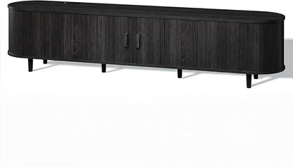 80" Mid Century Modern TV Stand, Wood TV Consoles - Image 9