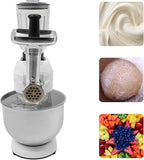 Stand Mixer, 3-in-1 Food Processor Multifunctional Electric Kitchen Mixer with 6 Accessories for Most Home Cooks, 6.34 Qt (White)