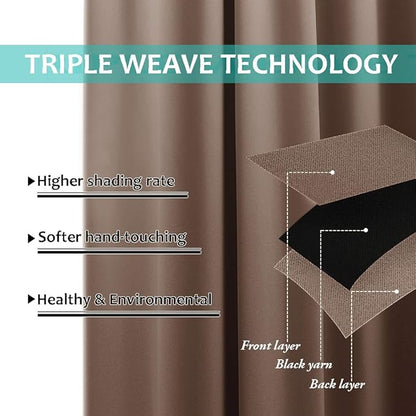 NICETOWN Total Blackout Panels for Nursery, Super Soft, Heavy Duty and Thick - Image 6