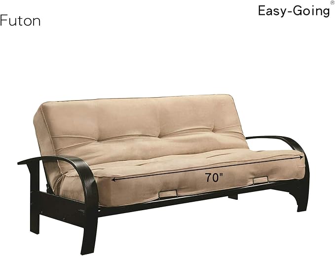 Easy-Going Reversible Couch Cover, Large Futon Sofa, Dark Blue/Light Blue | - Image 7