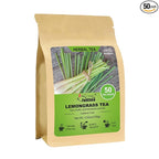Fullchea - Lemongrass Tea Bags, 50 Teabags - Refreshing Herbal Tea Made from Pure Lemongrass Leaves - Non-GMO - Caffeine-Free - Perfect for Relaxation and Wellness