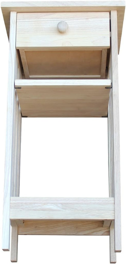 International Concepts Unfinished Mission Telephone Stand - Image 14