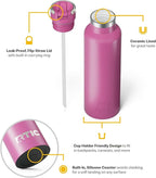 RTIC 20oz Journey Bottle Metal Stainless Steel Vacuum Insulated, BPA Free, Reusable, for Water, Hot and Cold Drinks, Travel, Sports, Camping, Orchid