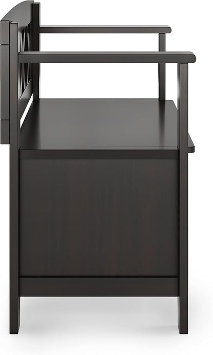 SIMPLIHOME Amherst Entryway Storage Bench - Image 7