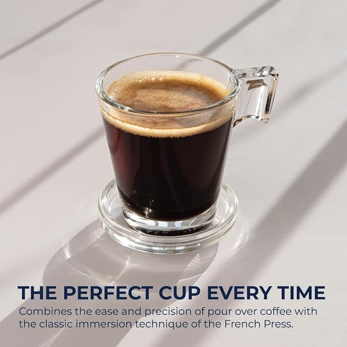 Clever Coffee Dripper and Filters, Large 18 oz, Original Classic Design, Safe BPA Free Plastic, dripper coffee maker, drip coffee maker pour over, 100 filters, coaster and lid, 18 oz (Clear)