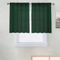 SpaceDresser Basic Rod Pocket Sheer Voile Window Curtain Panels Foliage Green 1 by SpaceDresser