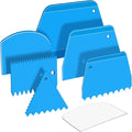 Teenitor Cake Scraper Cake Smoother, 7 Pcs Cake Tools Icing Scraper Cake Scraper Smoother Cake Icing Smoother Tool For Cake Decorating