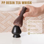 Traditional Matcha Whisk Reusable Resin Matcha Whisk Chasen Dishwasher Safe Matcha Stirrer Matcha Green Tea Powder Preparation Prepare Japanese Matcha Tea (Z_Coffee)