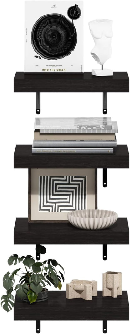 Furinno Tanna Floating Shelves for Wall Set of 4, 15-Inch Wall Shelf, Triple - Image 4