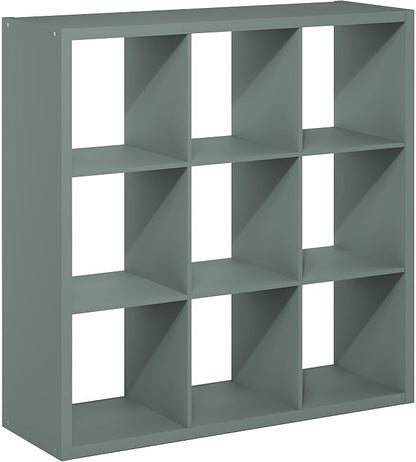 Furinno Cubicle Book Shelf, 9-Cube Bookshelf, Extra Thick Frame Reversible - Image 7