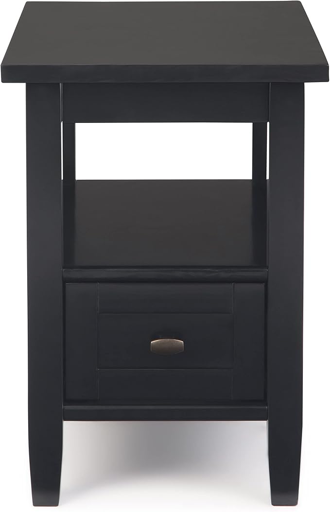 SIMPLIHOME Warm Shaker Solid Wood 14 inch Wide Transitional-Style Narrow Side - Image 2