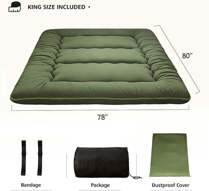 MAXYOYO Japanese Floor Mattress Futon Mattress, Thicken Tatami Mat Shiki Futon - Image 2