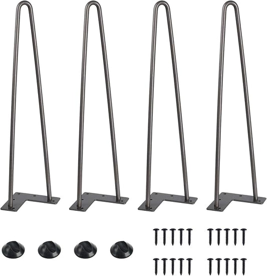 SMARTSTANDARD 16 Inch Heavy Duty Hairpin Furniture Legs, Metal Home DIY Projects by SMARTSTANDARD