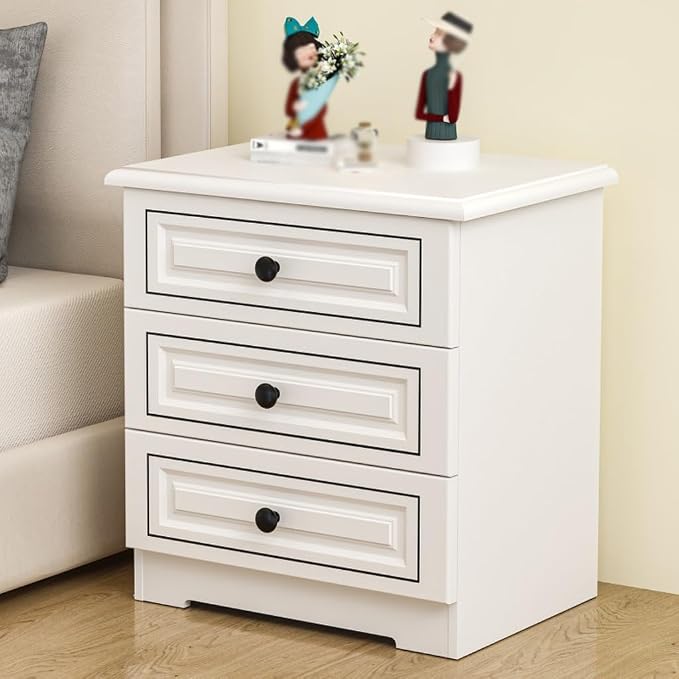Night Stand Light Luxury Solid Wood Bedside Table, Simple Home Storage Cabinet - Image 6