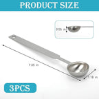 3PCS Teaspoon Measuring Spoon, 5ml/1 tsp/5 Gram Scoop, Long Handle for Cooking & Baking, Dishwasher Safe Measuring Spoon