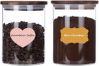 Colored Chalkboard Labels for Food Containers 168pcs - Removable Waterproof Write-on Pantry Sticker Labels for Spice Jar,Glass Bottle,Storage Bin,Kitchen Organizing and Party Decoration,with 2 Markers