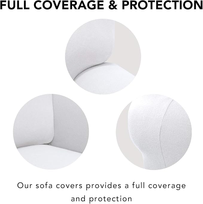 PureFit Super Stretch Chair Covers Fleece Couch Covers - Image 3