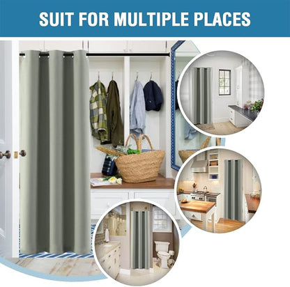 H.VERSAILTEX Doorway Curtain Blackout Closet Door Curtain Room Divider Window - Image 5