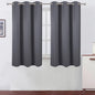 Blackout Curtains 40 x 63 inch/Grey Curtains Set of 2 Panels/Thermal Insulated by Lemomo
