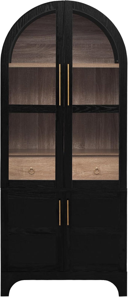 VilroCaz 71" Tall Arched Kitchen Pantry - Image 5