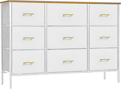 VASICAR Wide TV Stand Modern TV Console, 9 Drawers Dresser by VASICAR