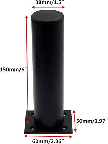 4 Pack Adjustable Furniture Legs Round 1.5" Dia Thickened Aluminum Alloy Sofa - Image 3