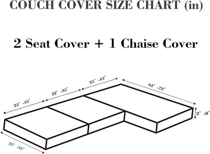 Sofa Covers Couch Covers for Sofa Pet Friendly Couch Cushion Covers Universal - Image 2