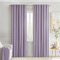 MIULEE Lilac Back Tab Blackout Curtains 52x72 Inches Long 2 Panels Set | Rod by MIULEE