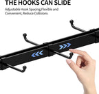 Coffee Mug Holder with 16 Movable Hooks, Metal Coffee Cup Holder for Countertop, 2 Tier Mug Rack with Storage Shelf for Kitchen Office Coffee Mug Rack